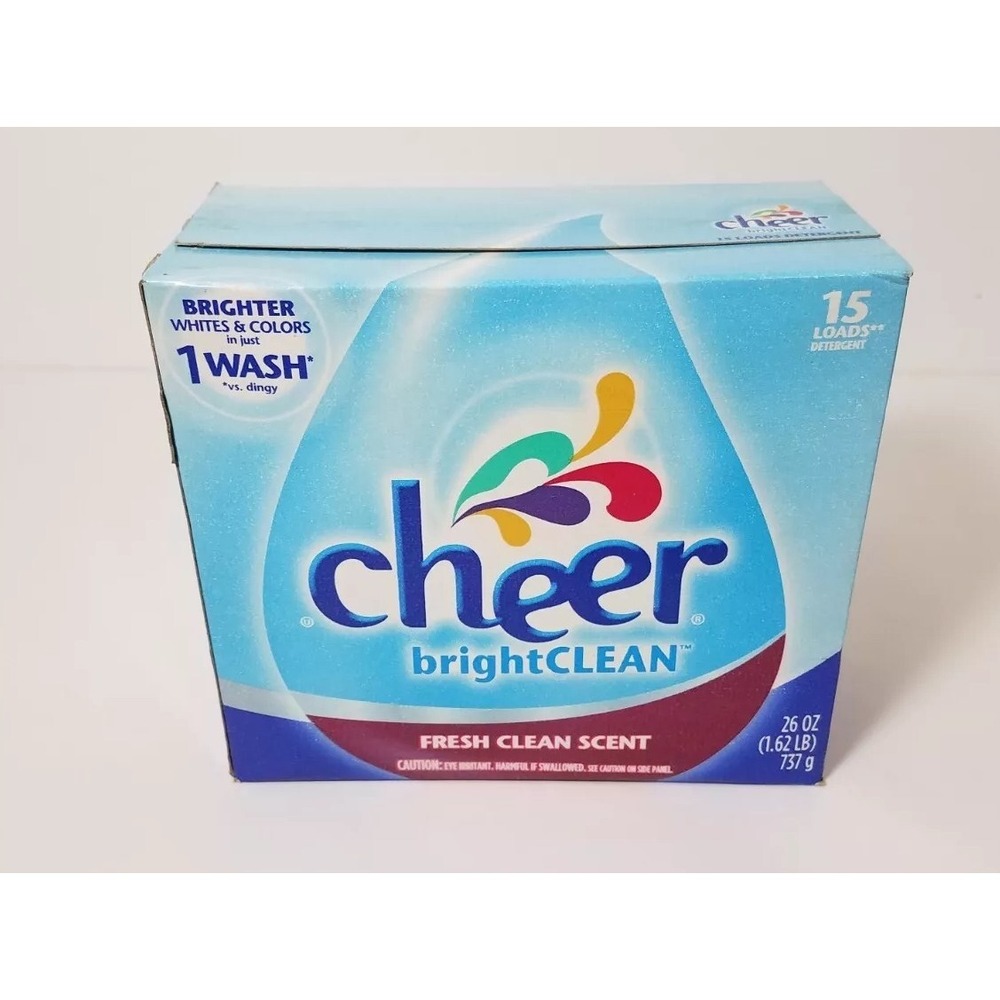 Cheer Bright Clean Fresh Scent Powder Laundry Detergent‎ 20oz NEW